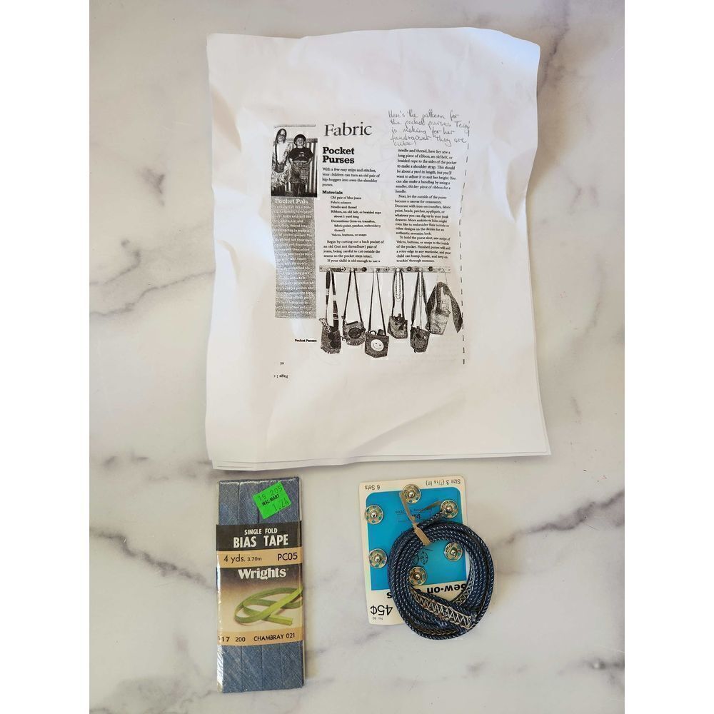 Wrights single fold bias tape 4yd snap buttons how to make a jean purse